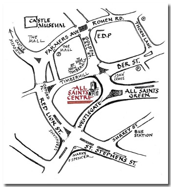 All Saints map