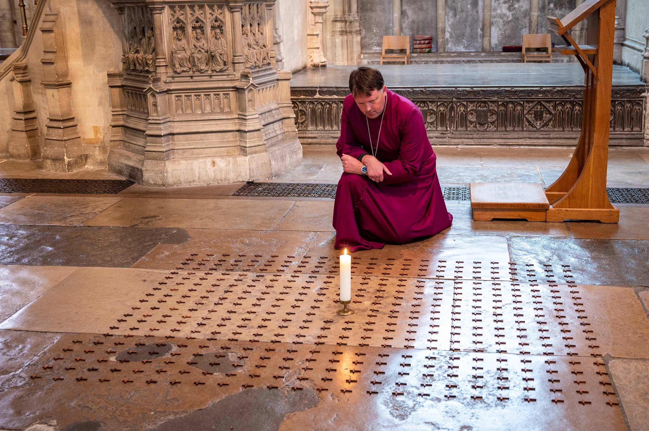 The Bishop of Norwich blesses