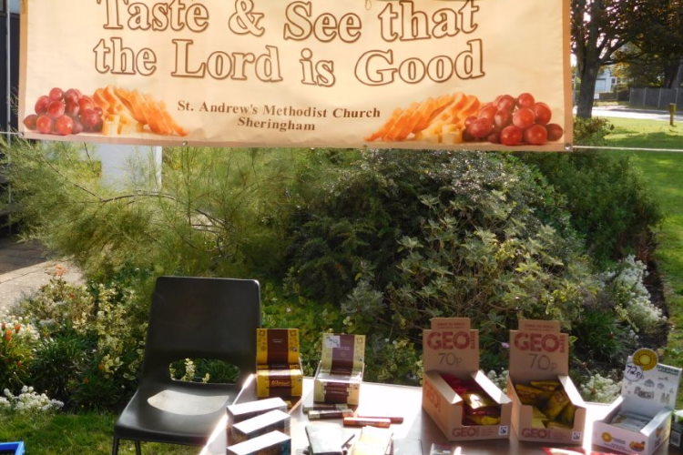 Sheringham fairtrade stall 750