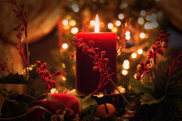 christmas candle 750pb