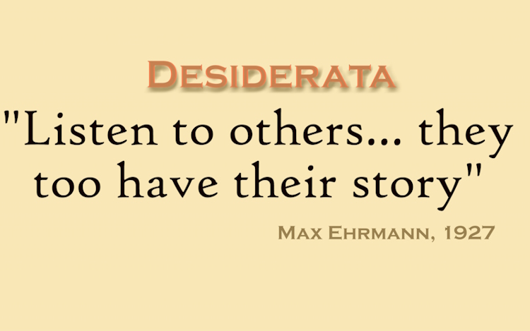 desiderata 750AT