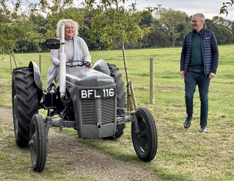 catherine dobson on tractor 75