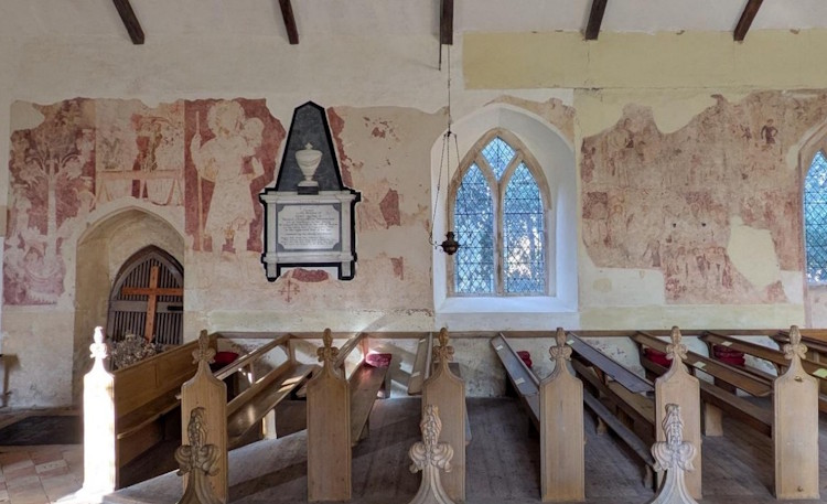 Crostwight church wall paintings