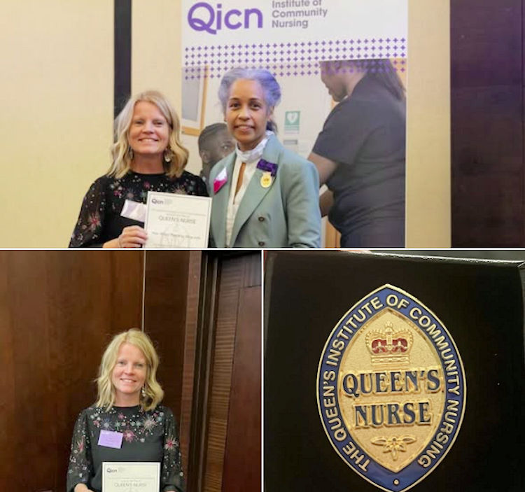 Nia Heycocks Queens Nurse award