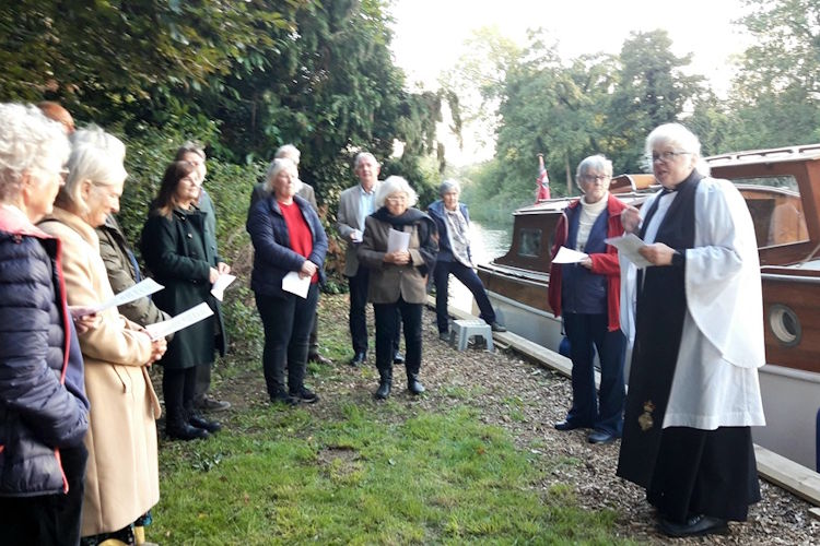 Belaugh riverside blessing at church staithe