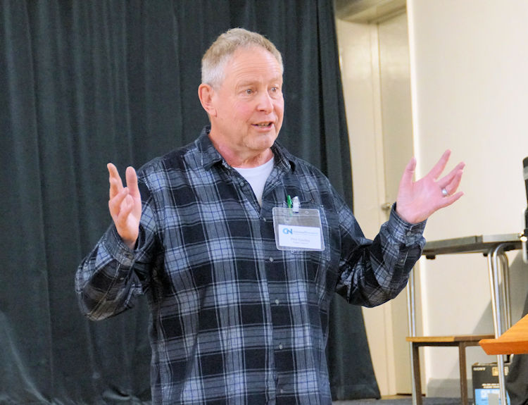 Phil Gazley speking at Connect Norwich