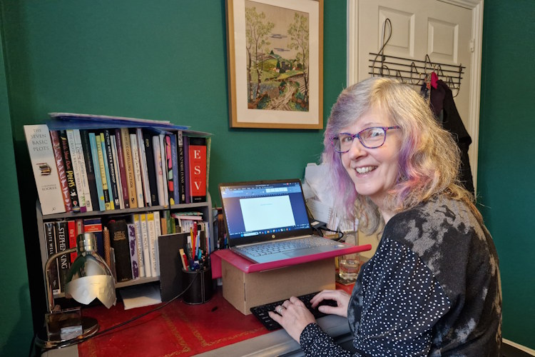 jane walters at Desk 