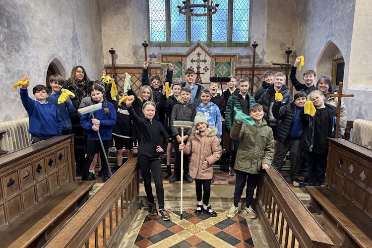 All Saints Stibbard with pupils