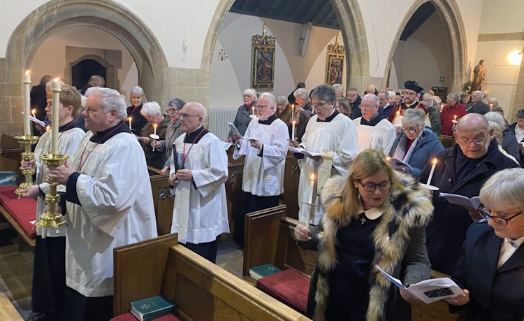 Candlesmas Vespers at Sheringham Catholic church