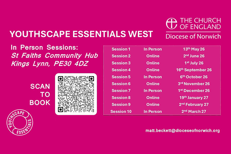youthscape-essentials-training graphic with logo and dates