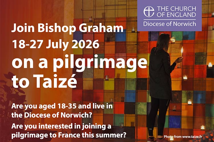 The Bishop of Norwich Taize pilgrimage 