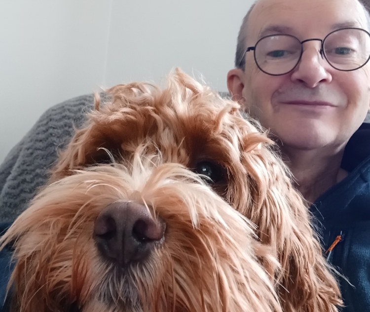 patrick coghlan with dog 