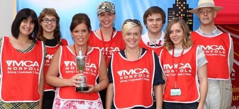 YMCAGroup with trophy