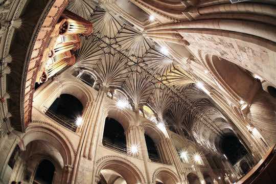 Norwich Cathedral night