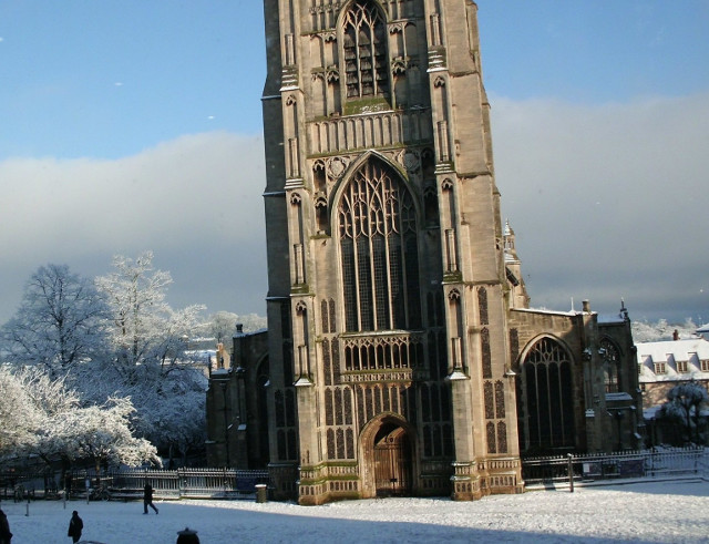 St Peter Mancroft snow