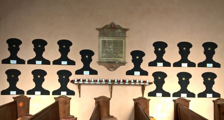 Thorpe Market WW1 sillouettes