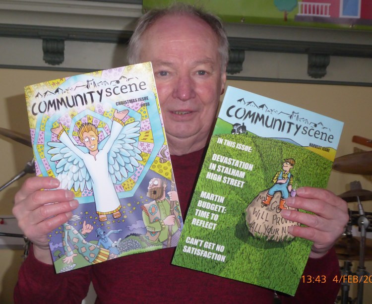 Stalham community mag with Dav