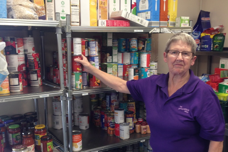 Salvation Army food bank 750CF