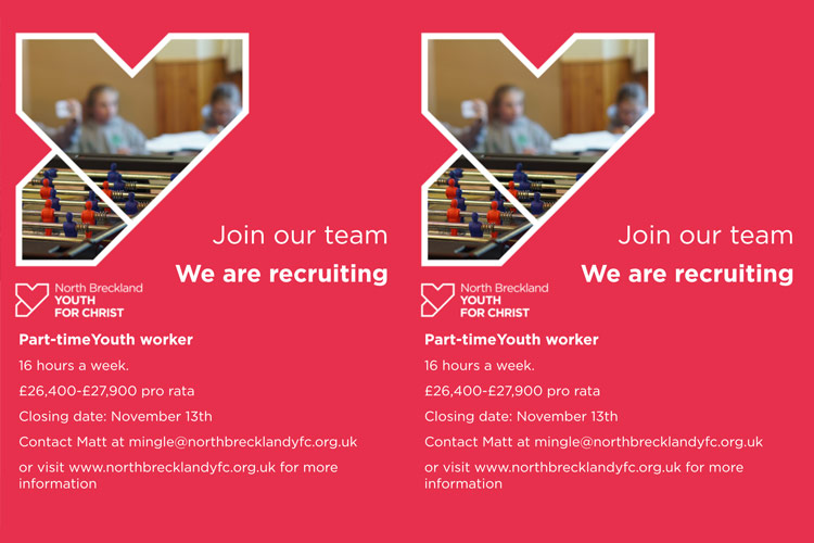 Part-time YFC Youth Worker vacancy in Dereham